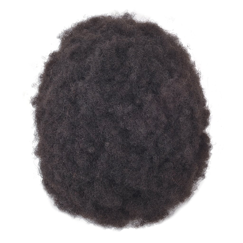 Complément capillaire pour hommes Afro en polyuréthane de 0,6mm